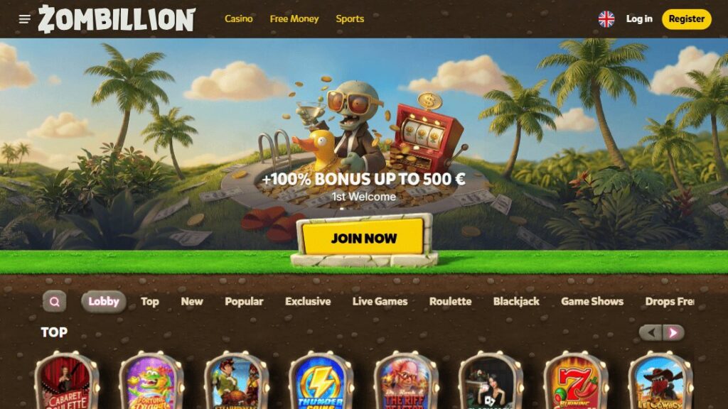 zombillion casino buitenland homepage